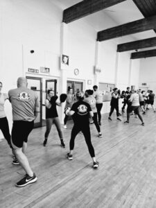 Dynamic boxing training session in Corby with professional coach.